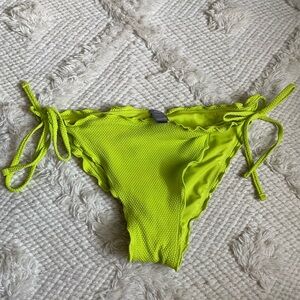 Aerie Green Tie-Side Bikini Bottom